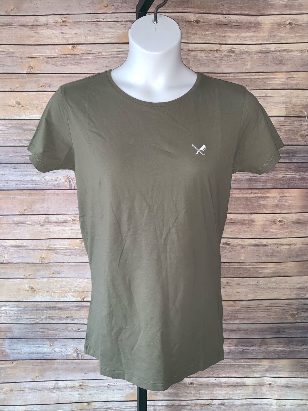 Distorted People Olive Unisex T-Shirt - Size S